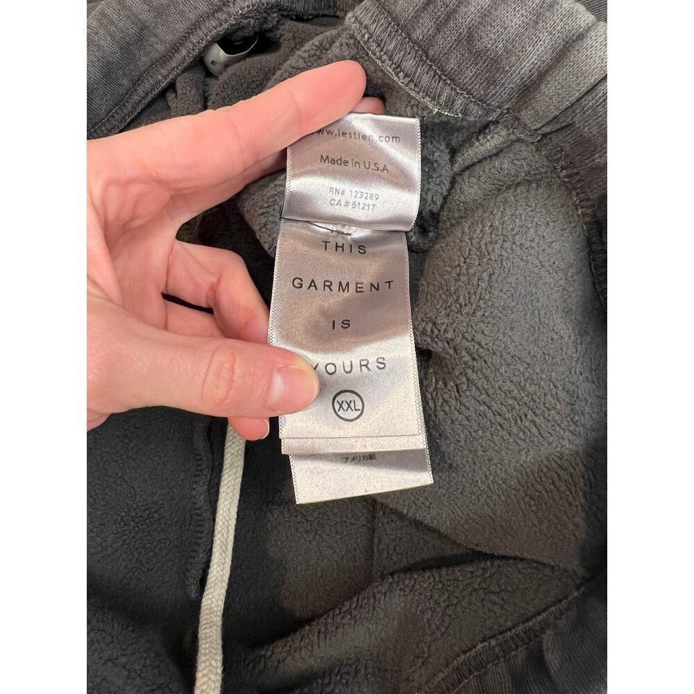 Les Tien Men’s Heavyweight Classic Sweatpants in Vintage Black, size XXL Casual - Picture 8 of 10